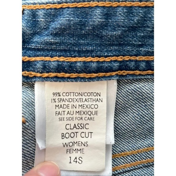 Eddie Bauer Vtg Womens 14S Blue Jean Classic Boot Cut - Picture 4 of 12